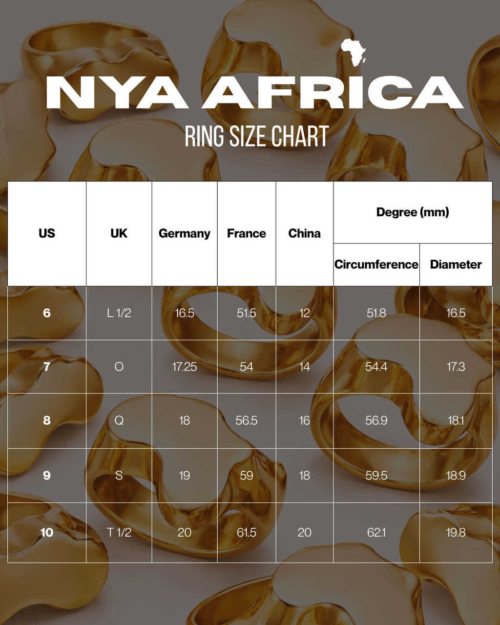 NYA Africa Signet Ring