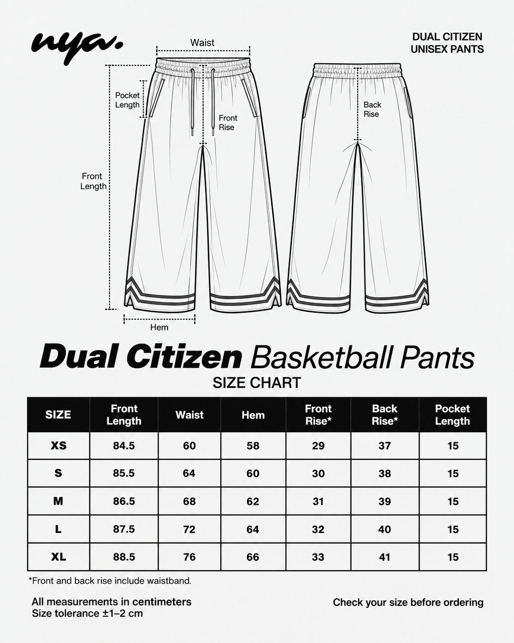 Dual Citizen basketball pants