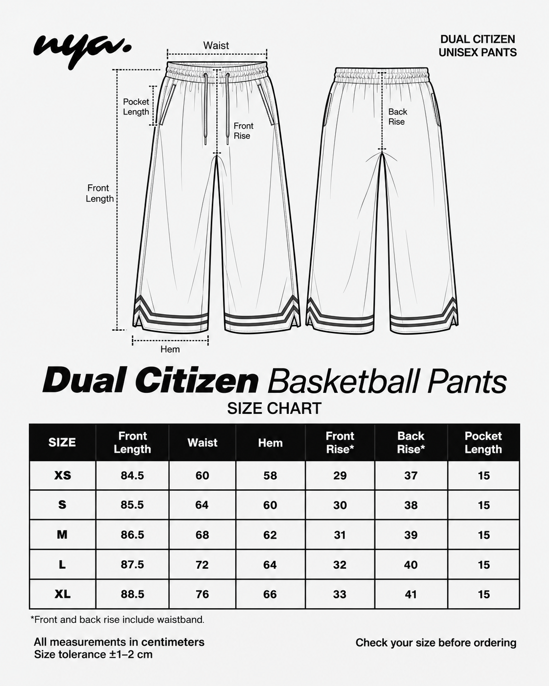 Dual Citizen basketball pants